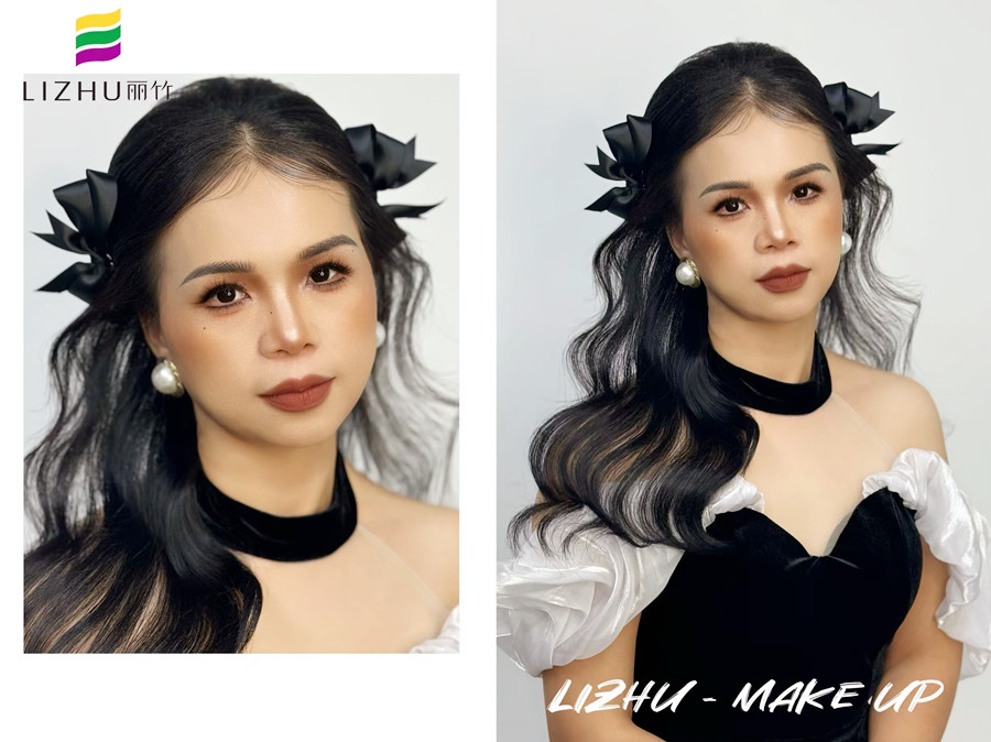 甜美輕泰造型，廣西造型寫(xiě)真化妝課程作品